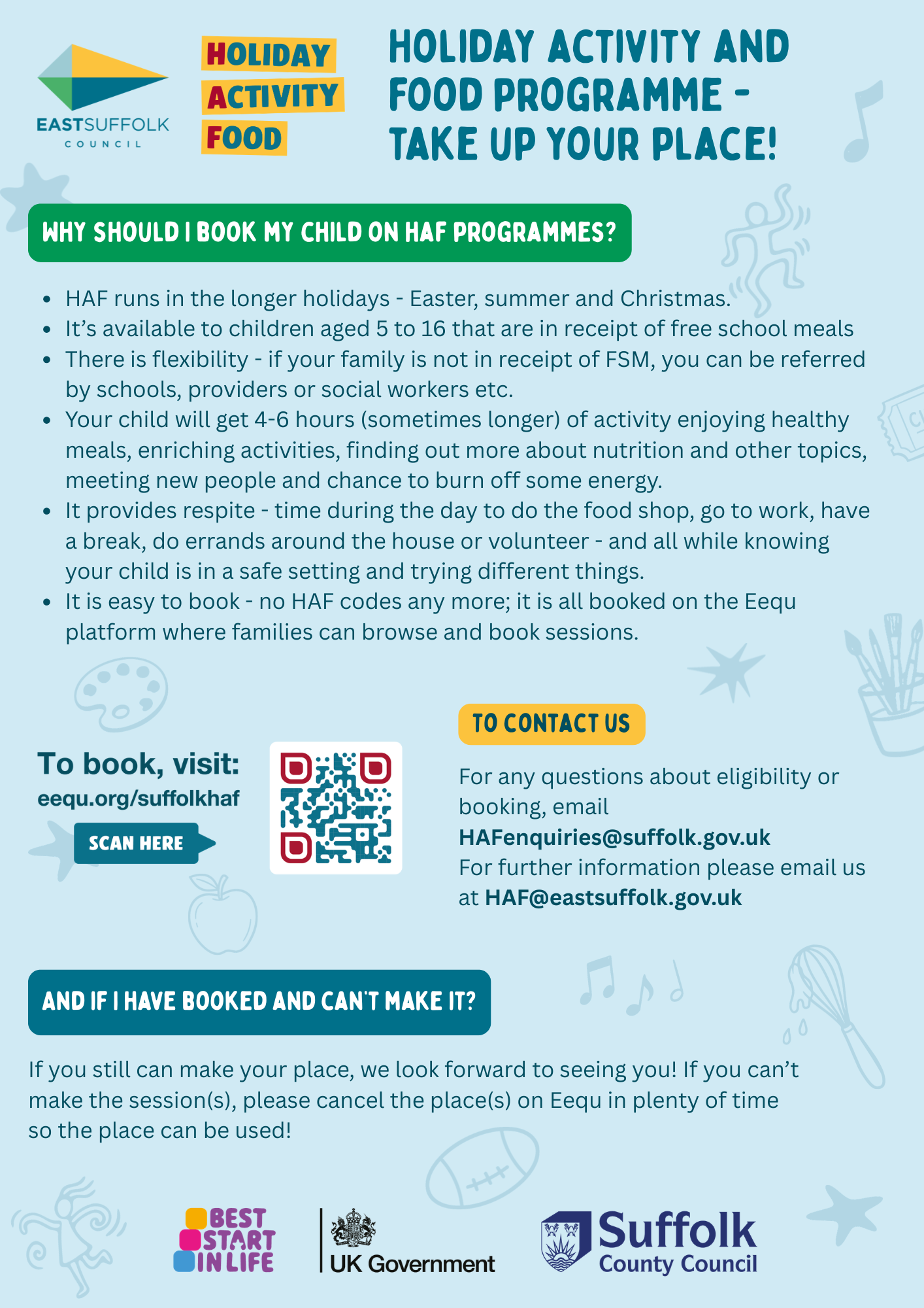Holiday Activity and Food (HAF) programme